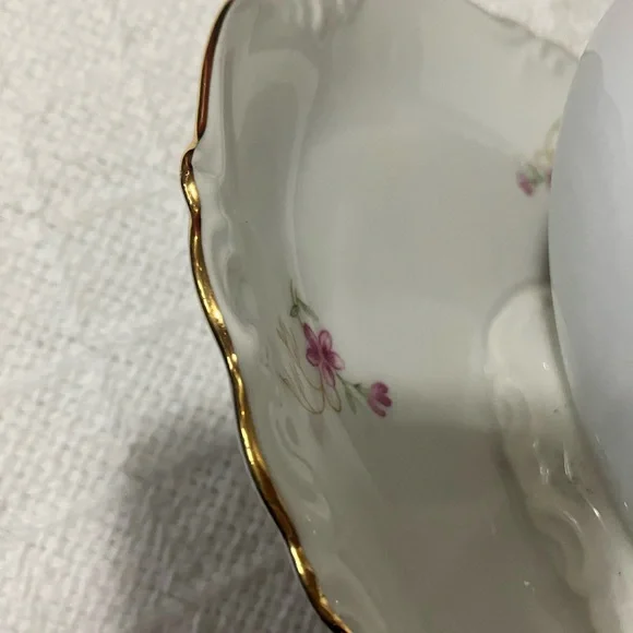 Vintage Edelstein Bavarian Maria Theresia Bianca Pattern 80 yr Anvsry Gravy Bowl - Picture 8 of 14